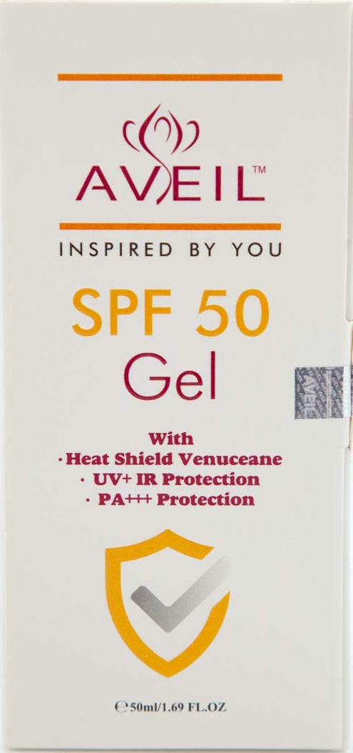 Aveil Spf 50 Gel With Heatshield Sunscreen For Normal To Oily Skin