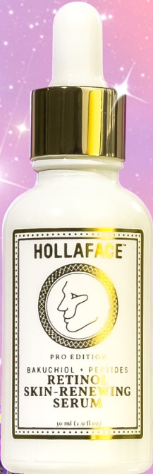 Hollaface Retinol Skin-Renewing Serum (with Bakuchiol + Peptides) (Pro Edition)
