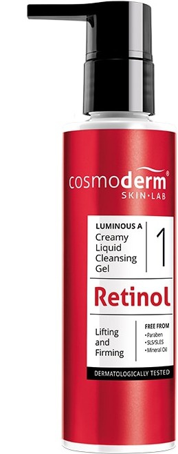 cosmoderm Luminous A Creamy Liquid Cleansing Gel