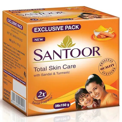 Santhoor Sandal And Turmeric Soap