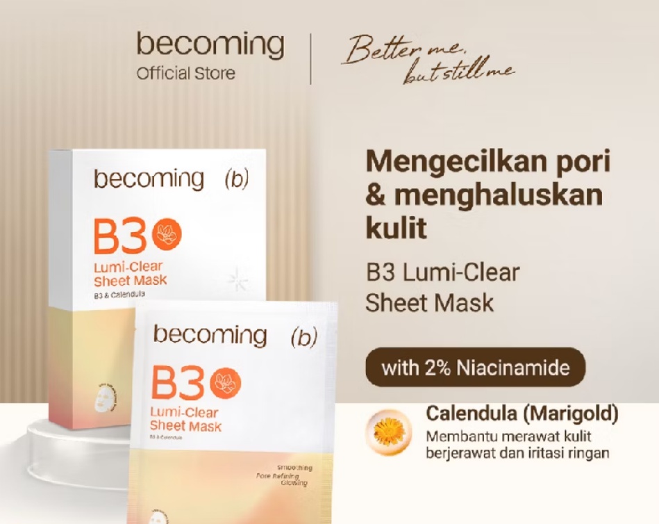 Becoming B3 Lumi-clear Sheet Mask