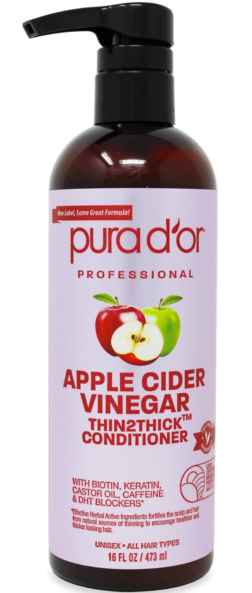 PURA D'OR Apple Cider Vinegar, Thin2thick, Conditioner
