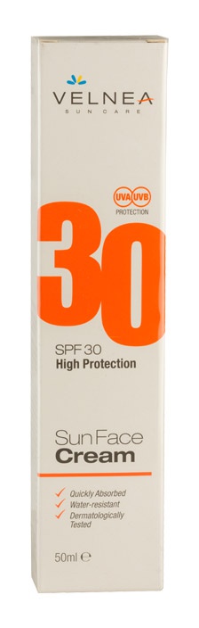 VELNEA Sun Face Cream SPF30 High Protection