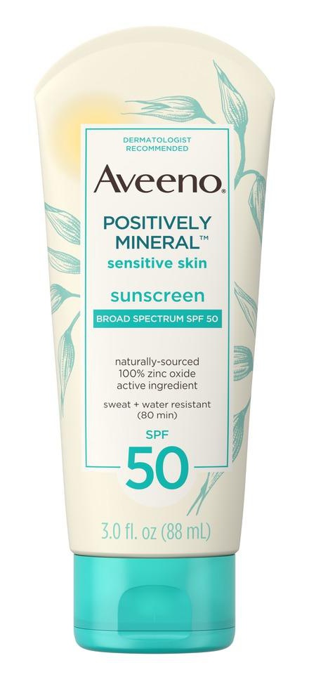 Aveeno Sensitive Skin Spf 50 Mineral Sunscreen
