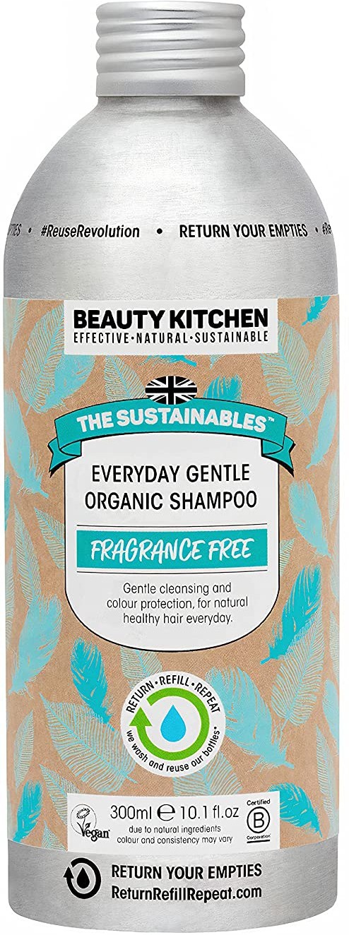 Beauty Kitchen The Sustainables Fragrance Free Organic Vegan Shampoo Aloe Vera