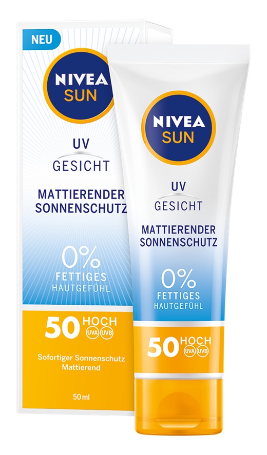 Nivea Uv Gesicht Mattierender Sonnenschutz Lsf 50