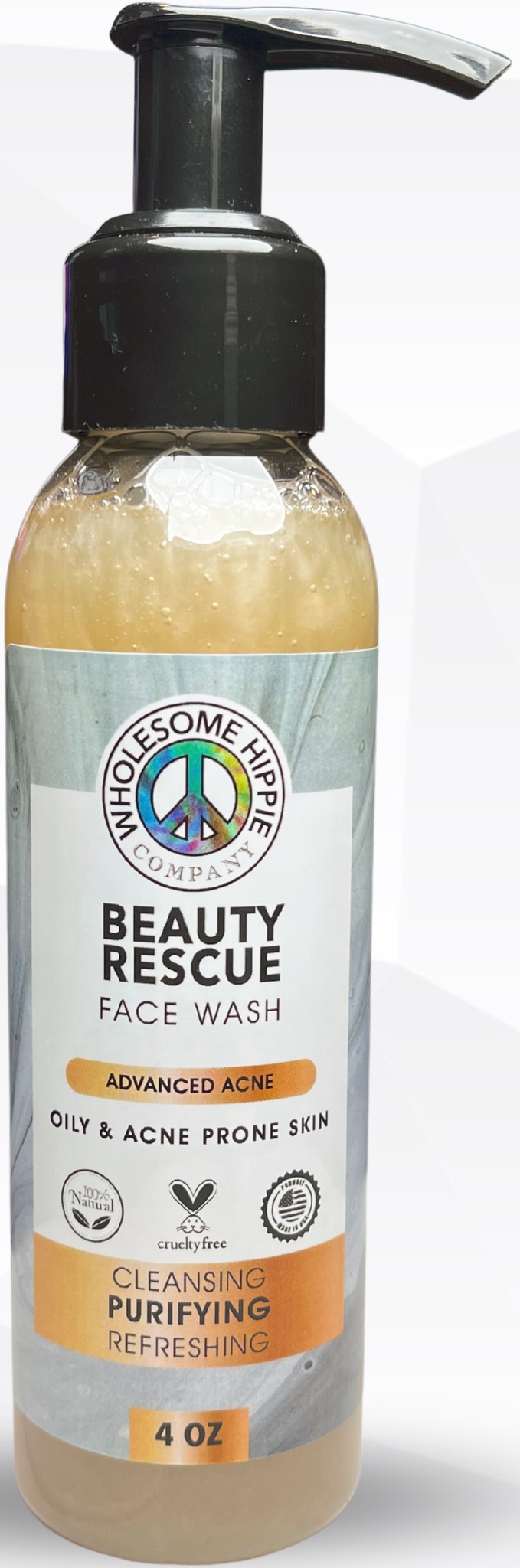 Wholesome Hippie Naturals Advanced Acne Provitamin Face Wash With Msm