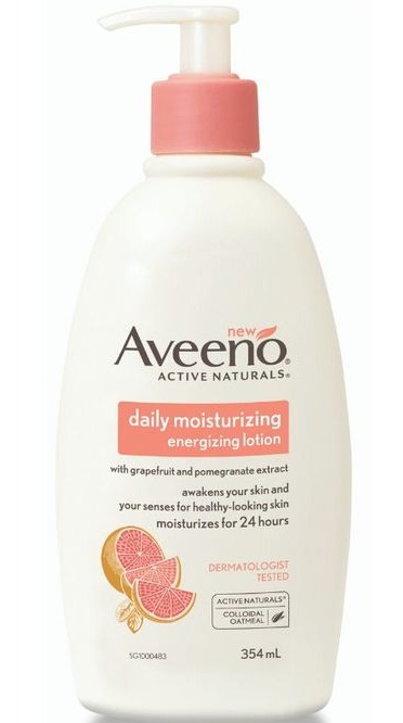 Aveeno Daily Moisturizing Energizing Body Lotion With Pomegranate & Grapefruit Extract