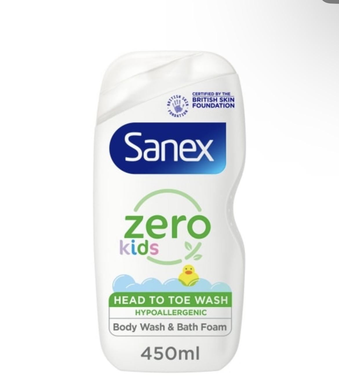 Sanex Kids Zero % Head To Toe Body Wash