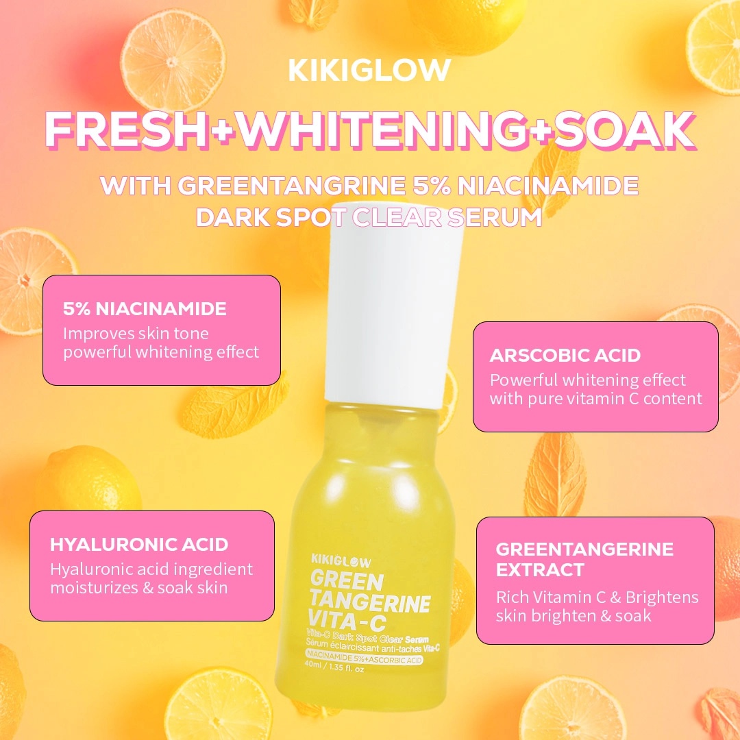 Kikiglow Greentangerine Vita-c Dark Spot Clear Serum