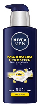 Nivea Men Maximum Hydration 3 In 1 Nourishing Lotion