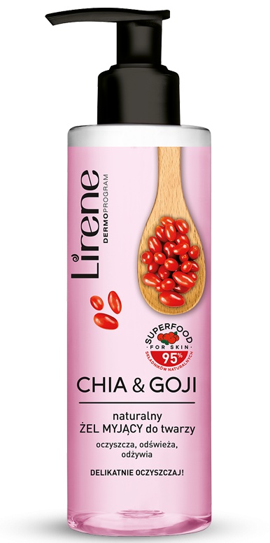 Lirene Superfood Chia & Goji Natural Face Wash Gel
