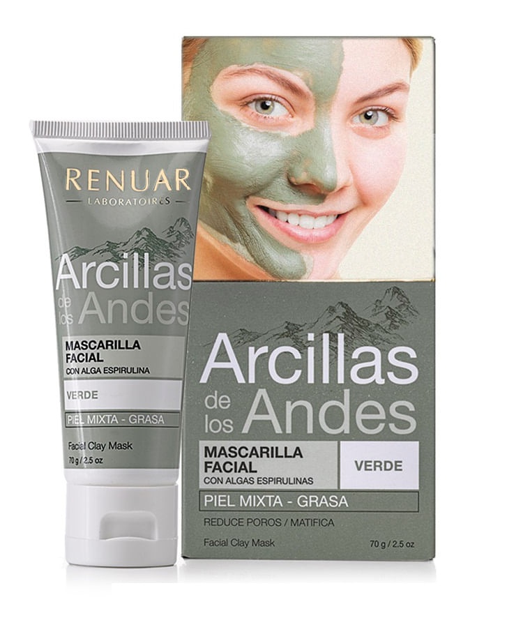 Renuar Arcillas De Los Andes - Mascarilla Facial Verde