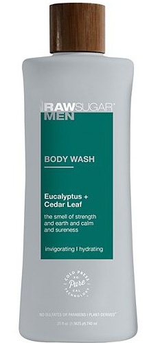 Raw Sugar Men's Body Wash Eucalyptus + Cedar Leaf