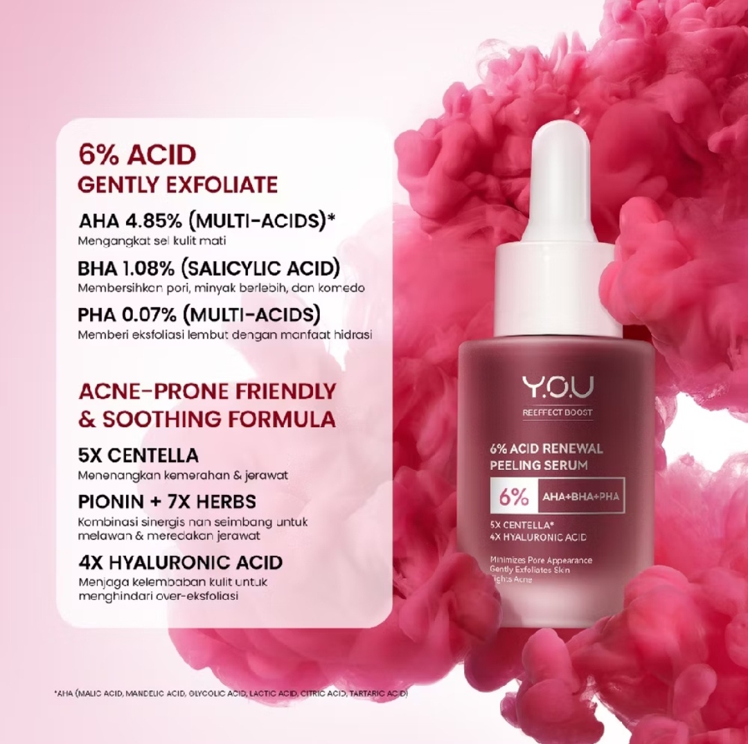 Y.O.U. 6% Acid Renewal Peeling Serum AHA BHA PHA