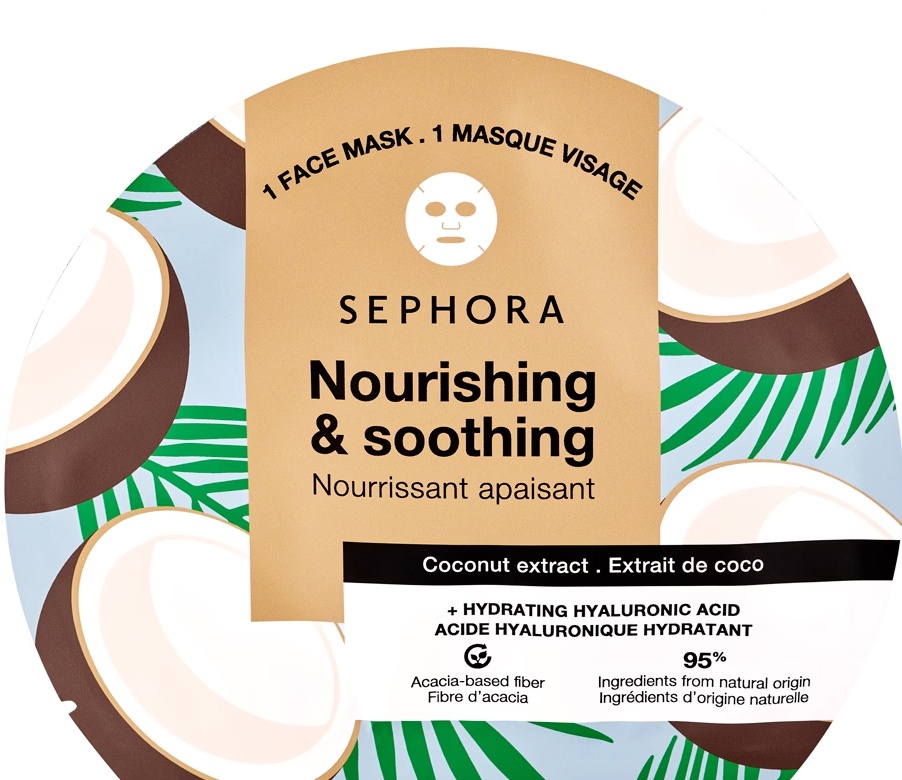 SEPHORA COLLECTION Coconut - Nourishing & Soothing Fiber Face Mask