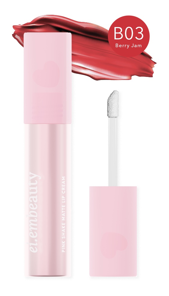 Eiem Beauty Pink Shake Matte Lip Cream B03 Berry Jam