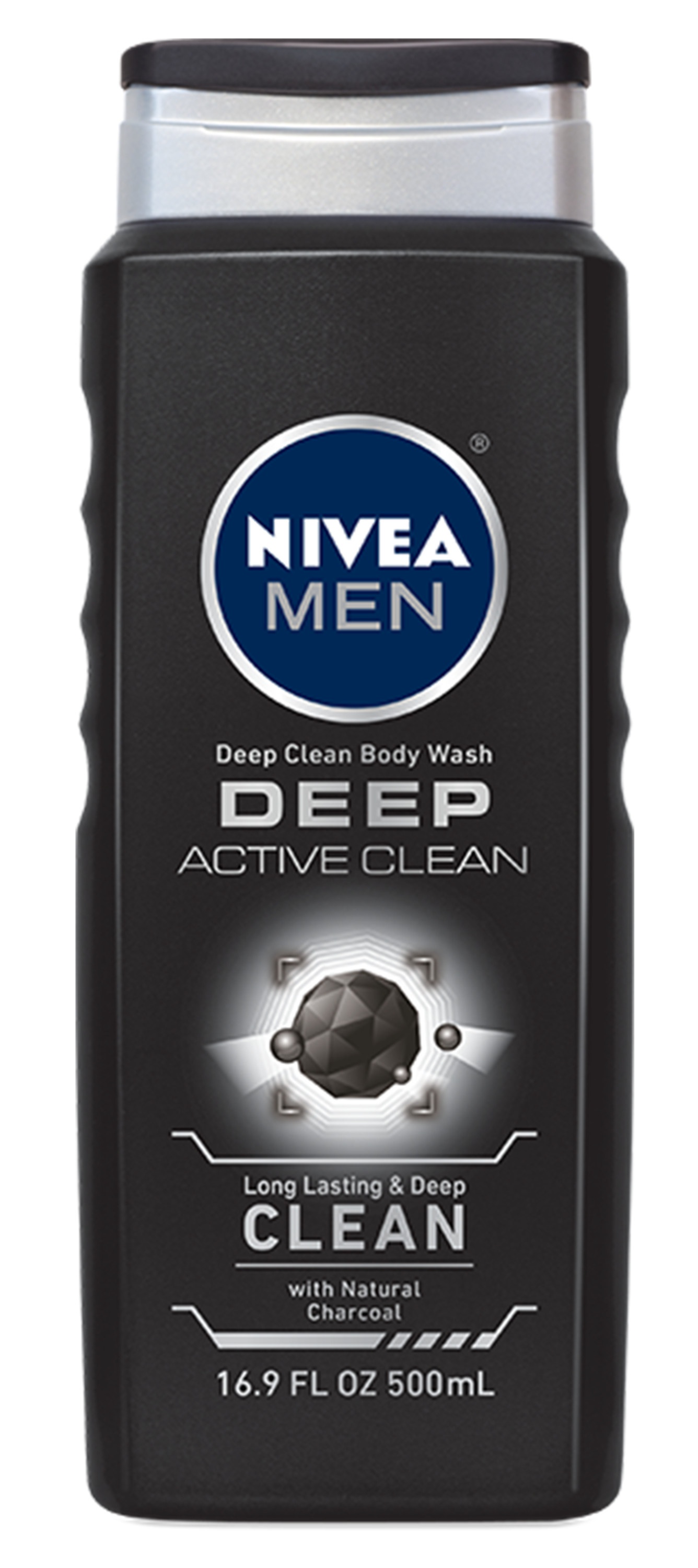 Nivea Men Deep Active Clean Body Wash With Natural Charcoal