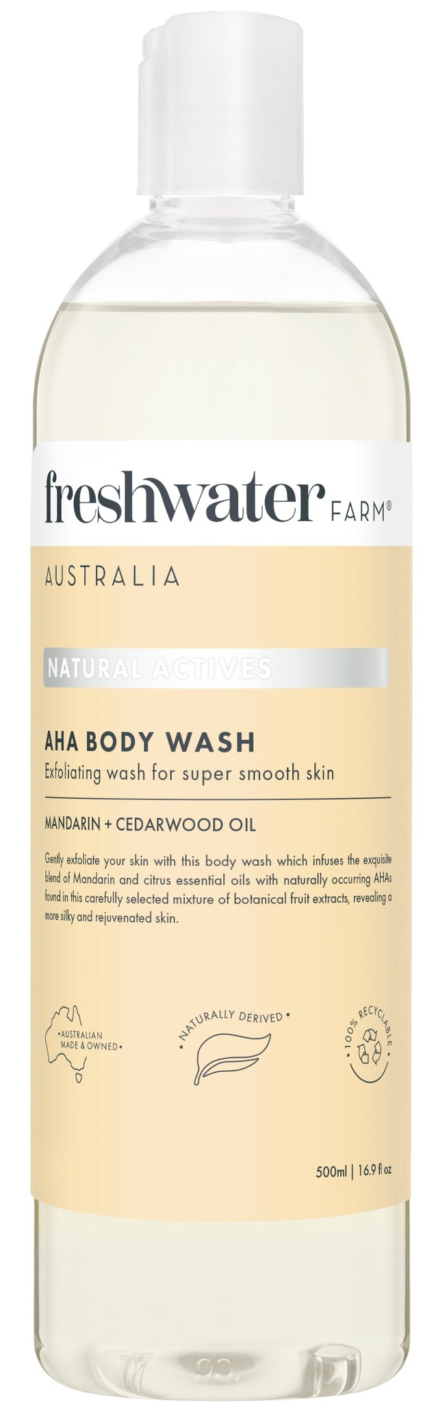 Freshwater Farm  Natural Actives Body Wash | Exfoliating AHA