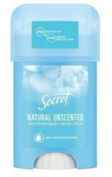 Secret Natural Unscented Antiperspirant Cream Stick