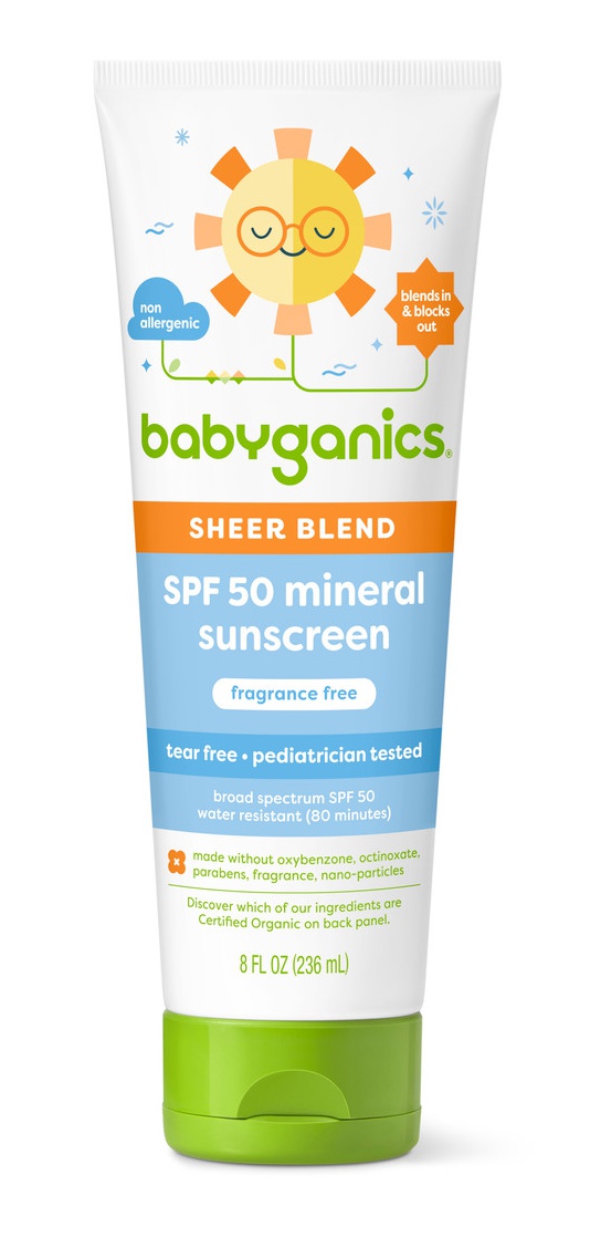 Babyganics Sheer Blend Sfp 50 Mineral Sunscreen Lotion