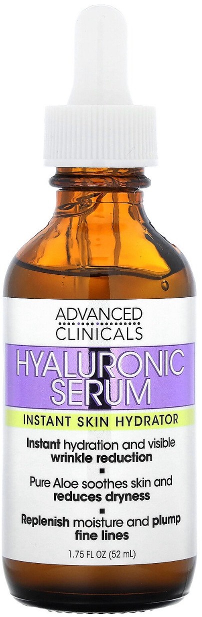 Advanced Clinicals Hyaluronic Serum, Instant Skin Hydrator
