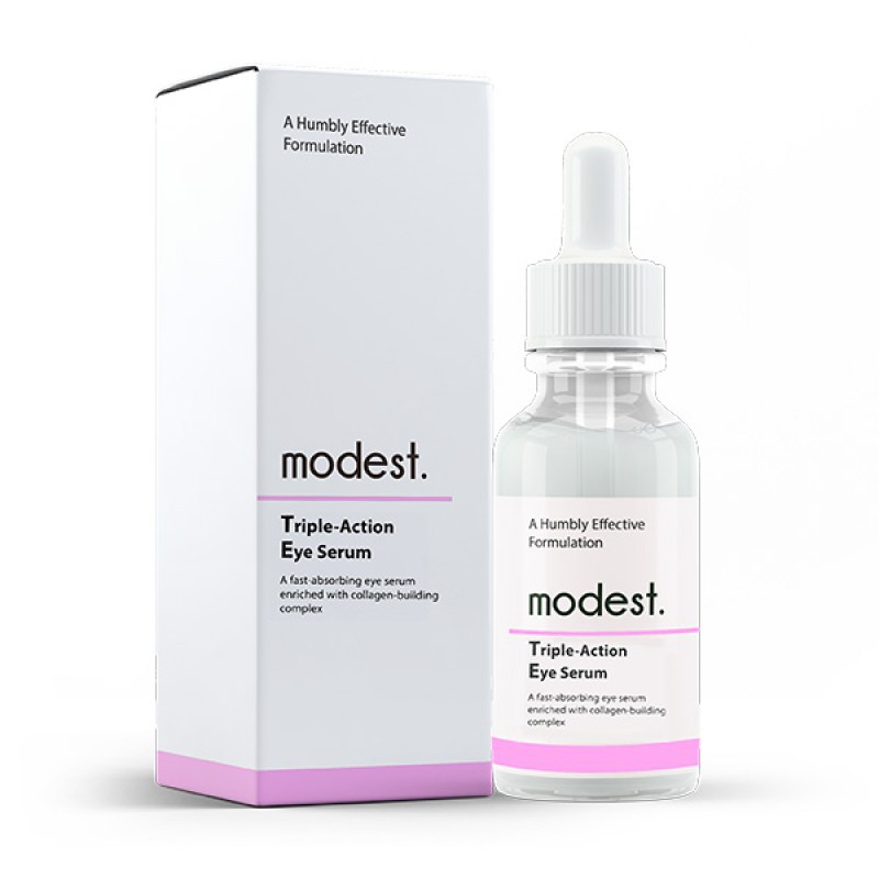 modest. Triple-Action Eye Serum