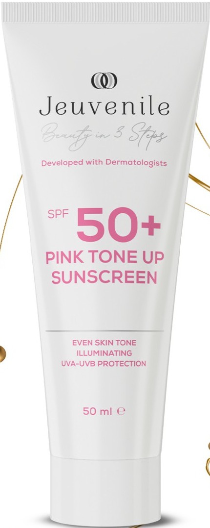 Jeuvenile SPF 50+ Pink Tone Up Sunscreen