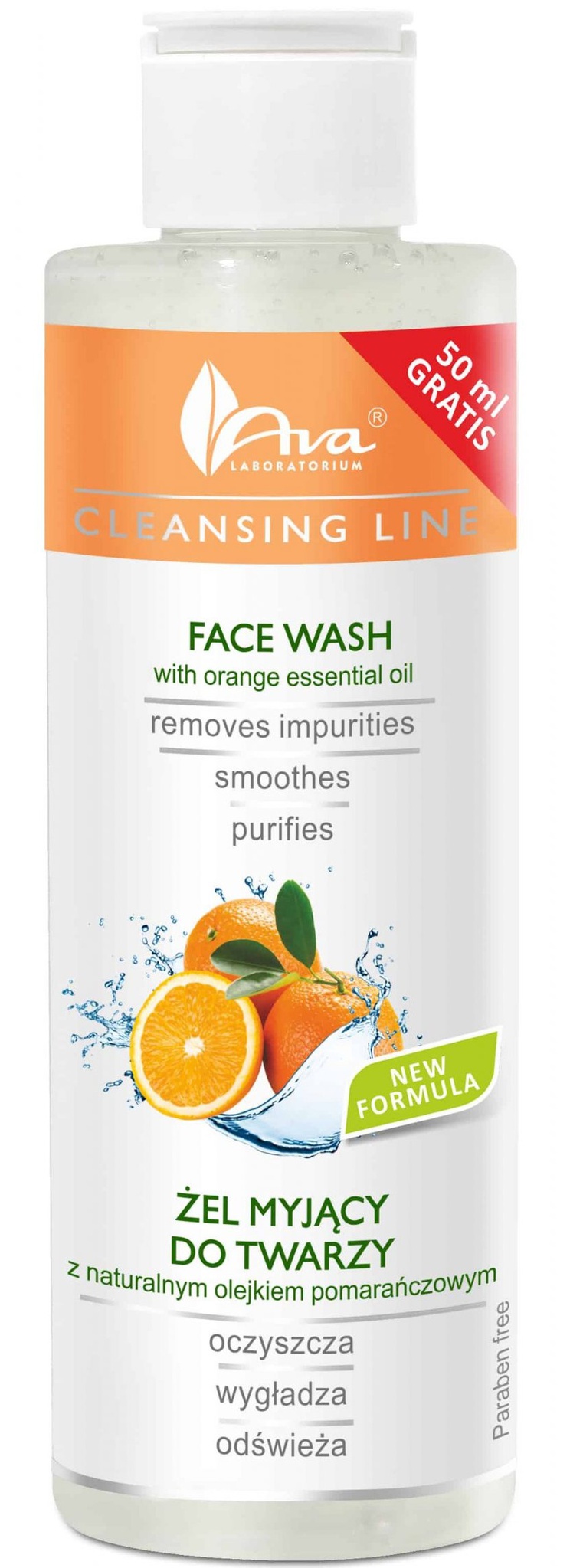 Ava Laboratorium Cleansing Line Face Wash With Orange Essential Oil