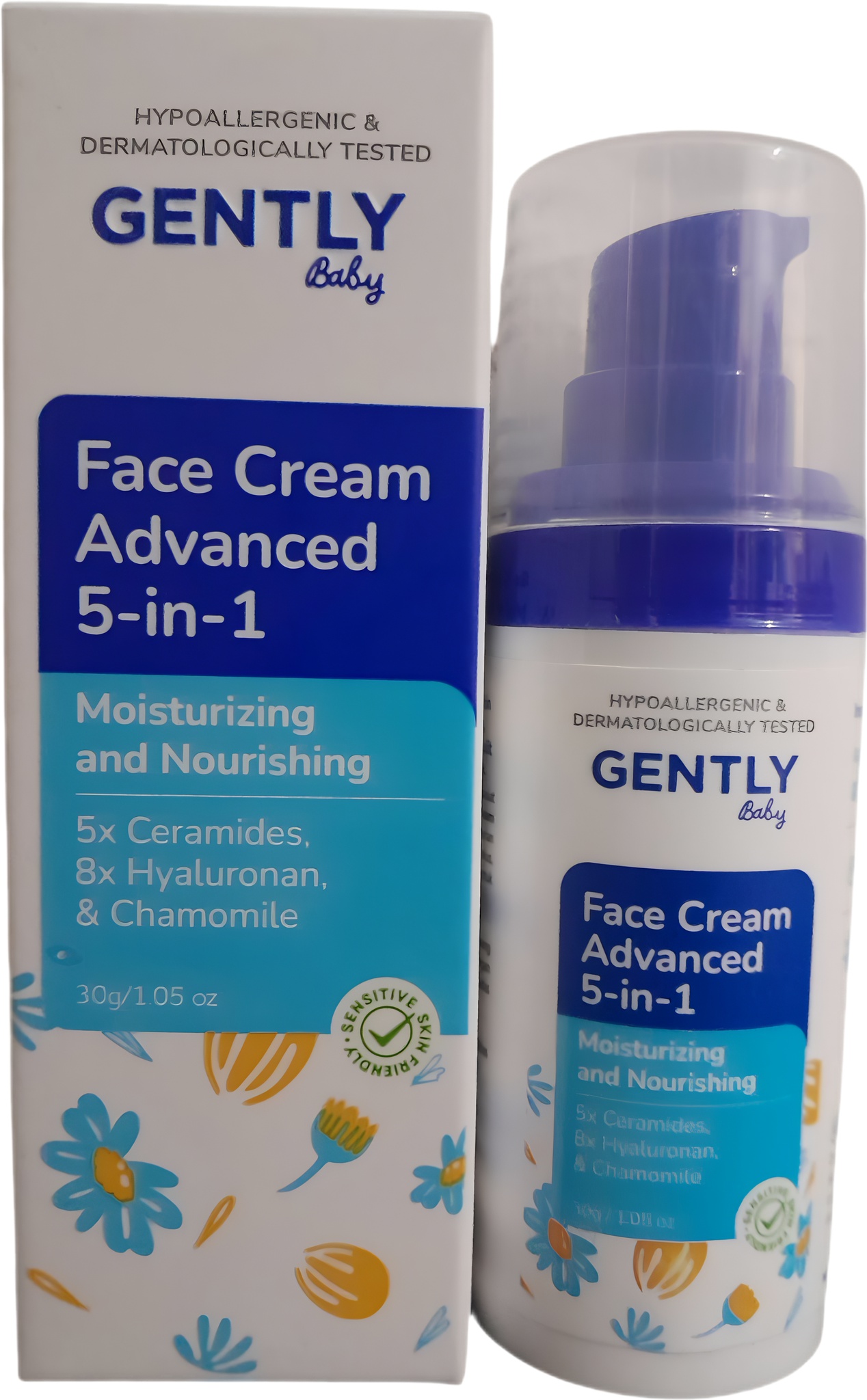 GENTLY Baby Face Cream Advanced 5-in-1 Moisturizing And Nourishing