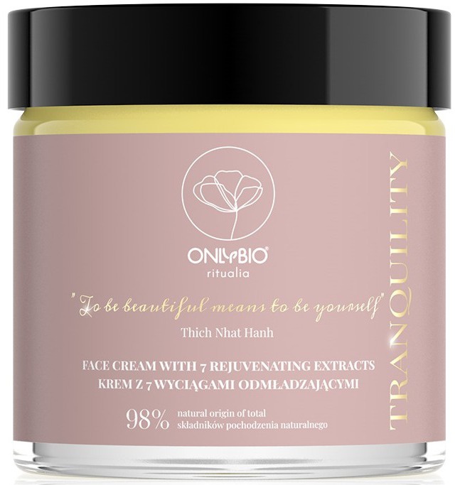 ONLYBIO Ritualia Tranquility Face Cream With 7 Rejuvenating Extracts