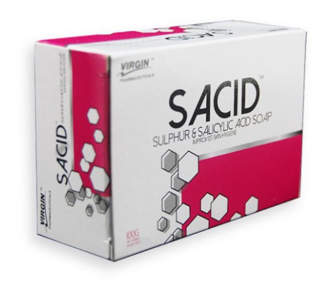 VIRGIN pharmaceuticals Sacid Sulphur & Salicylic Acid Soap