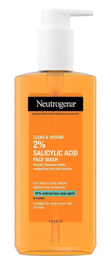 Neutrogena Clear And Defend 2% Salicylic Acid Face Wash