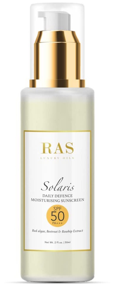 Ras Luxury oils Solaris Ultra Light Daily Defence Moisturiser Day Cream SPF 50