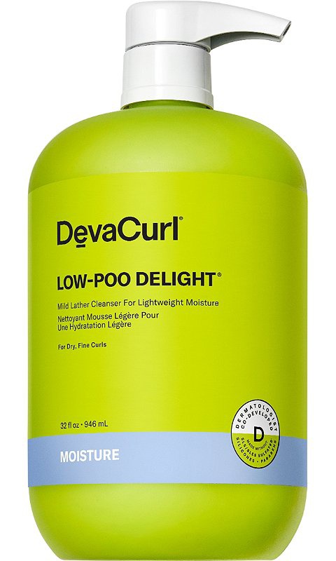 DevaCurl Low-poo Delight Mild Lather Cleanser For Lightweight Moisture
