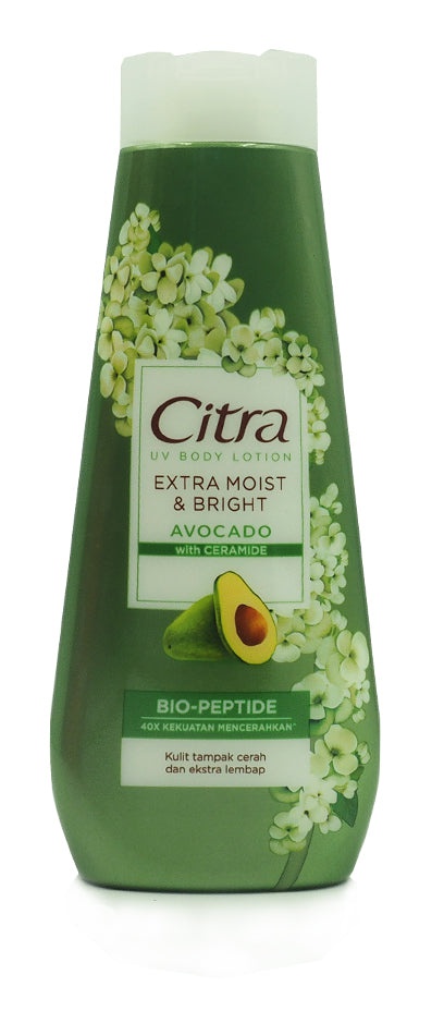 Citra UV Lotion Extra Moist & Bright Avocado With Ceramide Bio-peptide