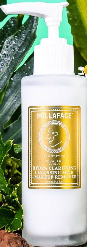 Hollaface Squalane 2-in-1 Hydra Clarifying Cleansing Milk + Makeup Remover (pro Edition)