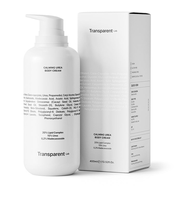 Transparent lab Calming Urea Body Cream-soothing Body Lotion