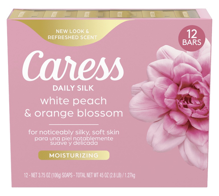 Caress Daily Silk White Peach & Orange Blossom Beauty Bar Soap