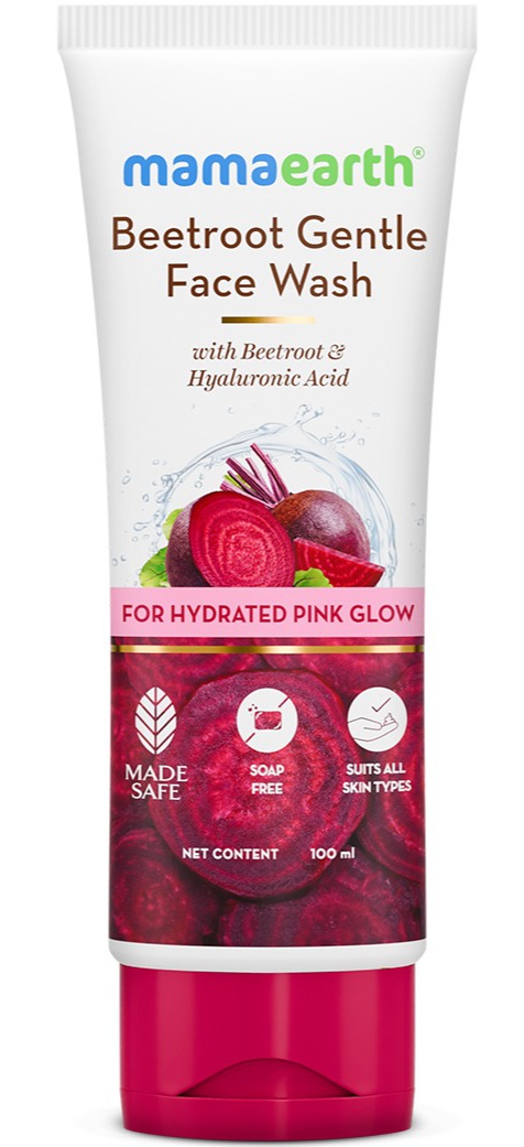 Mamaearth Beetroot Gentle Face Wash With Beetroot & Hyaluronic Acid