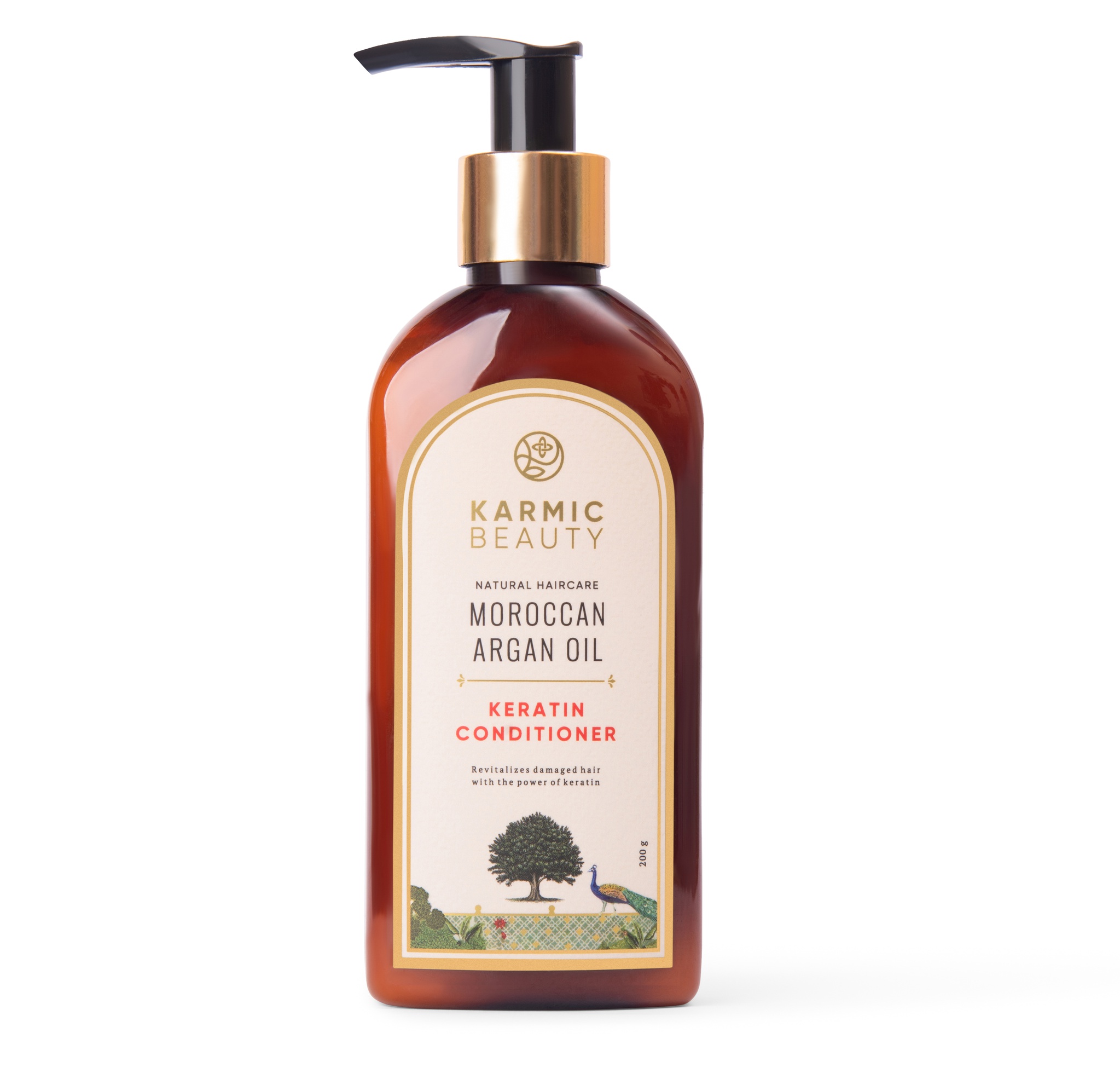 KARMIC BEAUTY Natural Haircare Moroccan Argan Oil And Keratin Conditioner