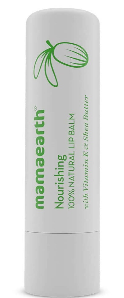 Mamaearth Nourishing 100% Natural Lip Balm With Vitamin E And Shea Butter