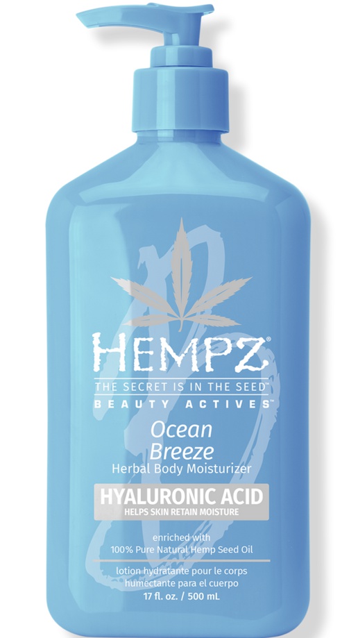 Hempz Beauty Actives Ocean Breeze Herbal Body Moisturizer With Hyaluronic Acid