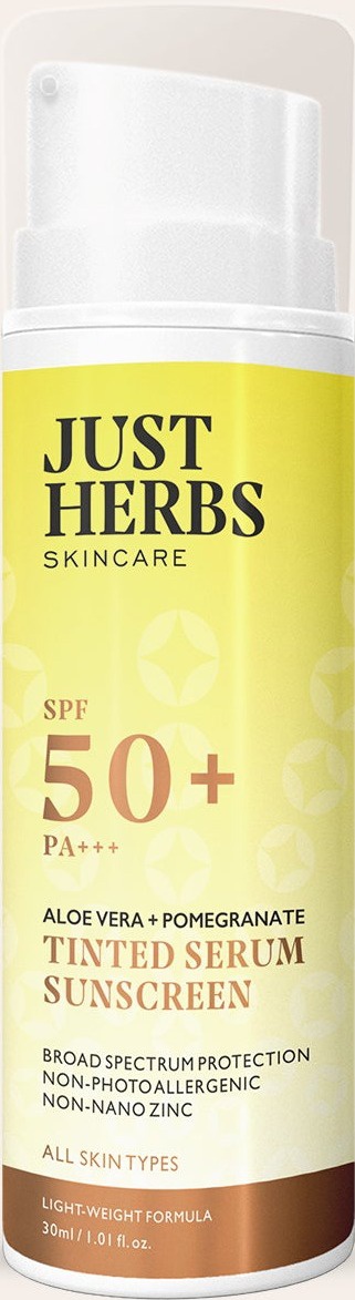 Just Herbs Tinted Serum Sunscreen With SPF 50+ Pa+++