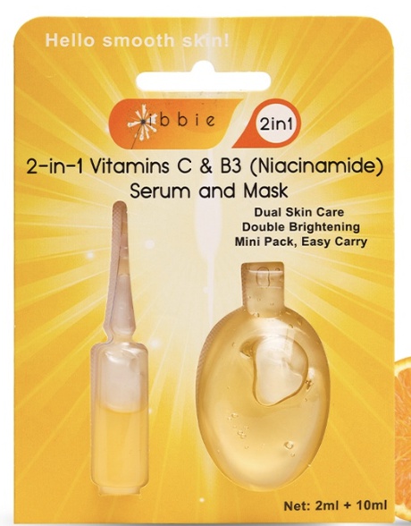 IBBIE 2-in-1 Vitamins C & B3 (niacinamide) Serum And Mask