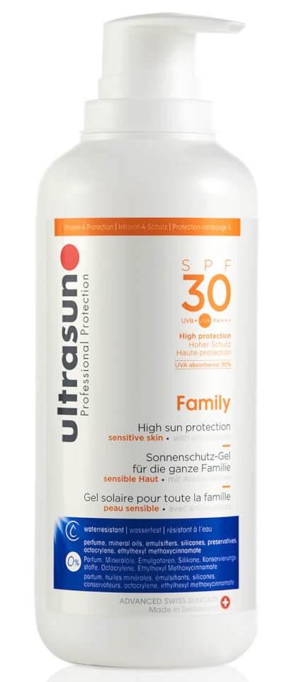 Ultrasun Transparent Sun Protection Sports Gel SPF30 400ml