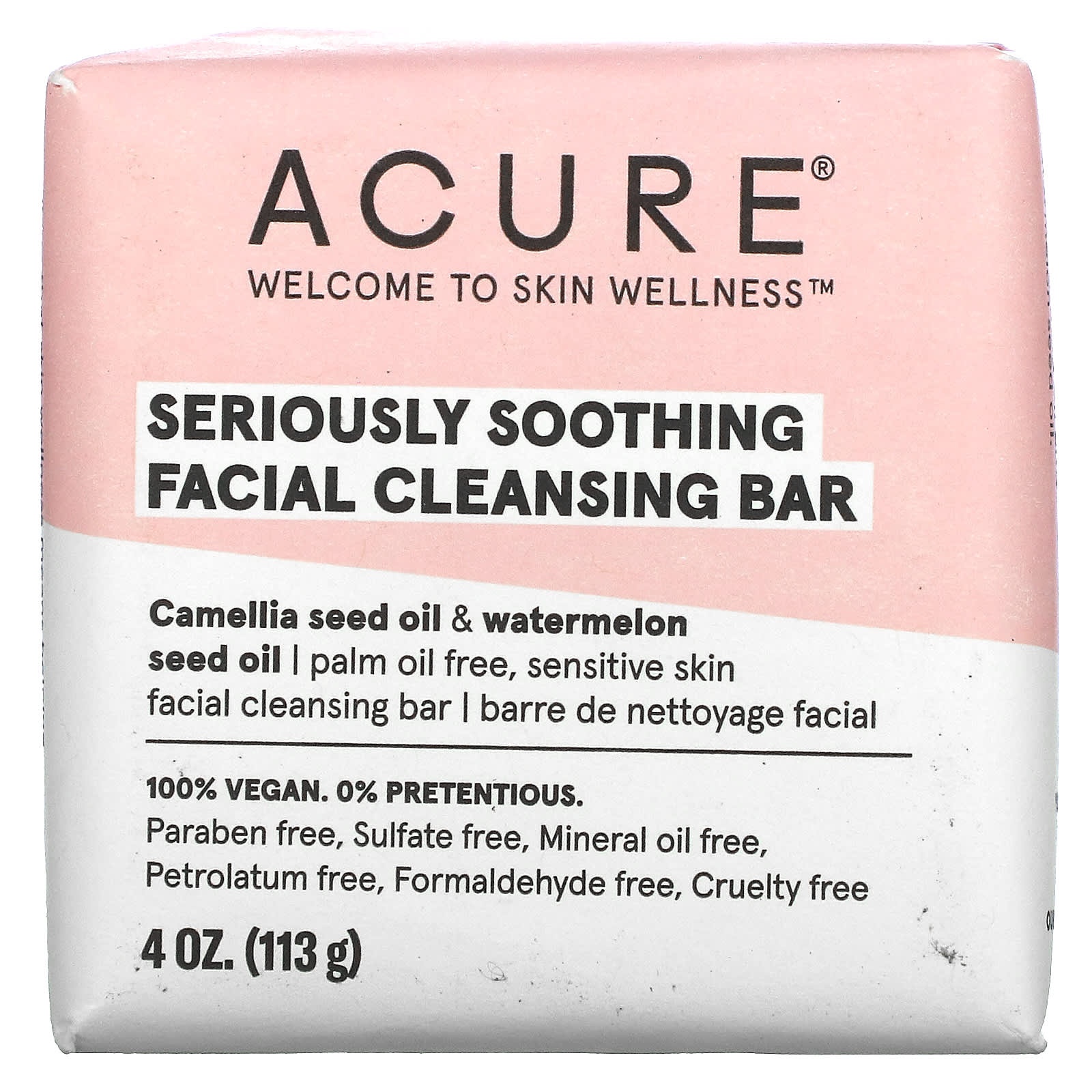 Acure Seriously Soothing Facial Cleansing Bar