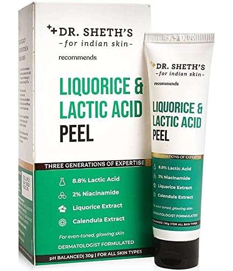 Dr. Sheth's Liquorice & 8.8% Lactic Acid (AHA) Chemical Peel
