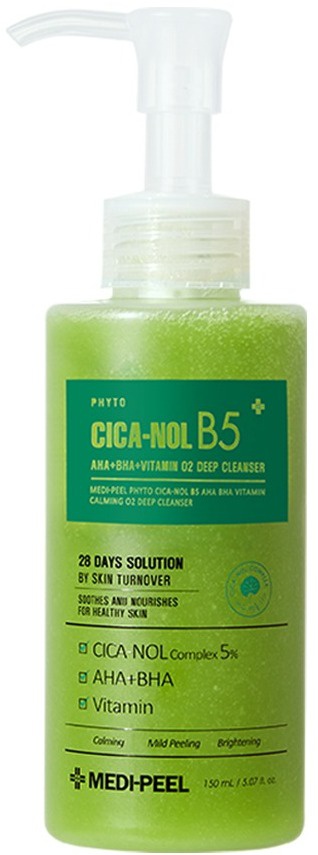 MEDI-PEEL Phyto Cica-Nol B5 AHA + BHA + Vitamin Calming O2 Deep Cleanser