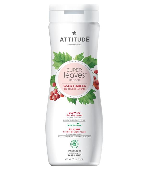 Attitude Glowing Red Vine Leaves Shower Gel